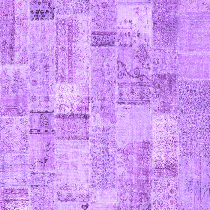 Patchwork Purple Transitional Rug, con2623pur