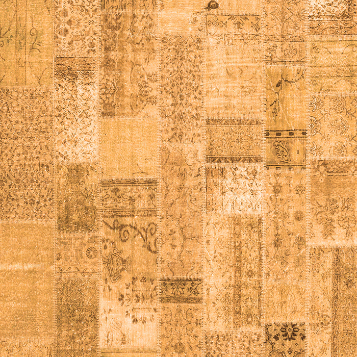 Patchwork Orange Transitional Rug, con2623org