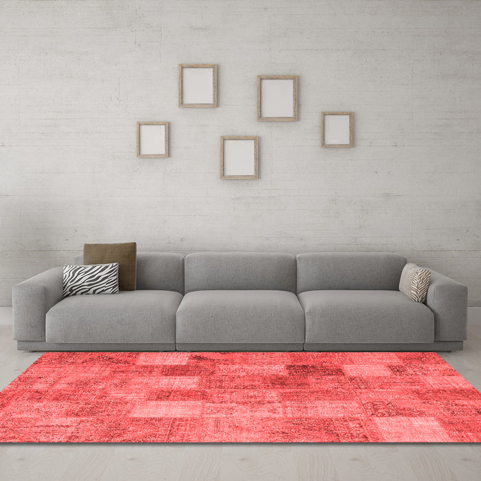 Transitional Red Washable Rugs