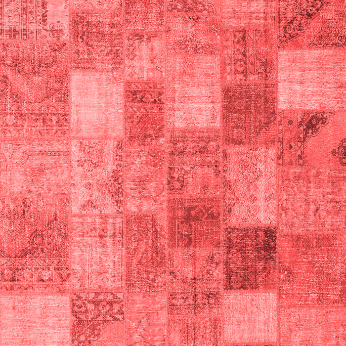 Patchwork Red Transitional Area Rugs
