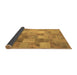 Sideview of Patchwork Brown Transitional Rug, con2624brn