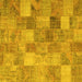 Square Patchwork Yellow Transitional Rug, con2624yw