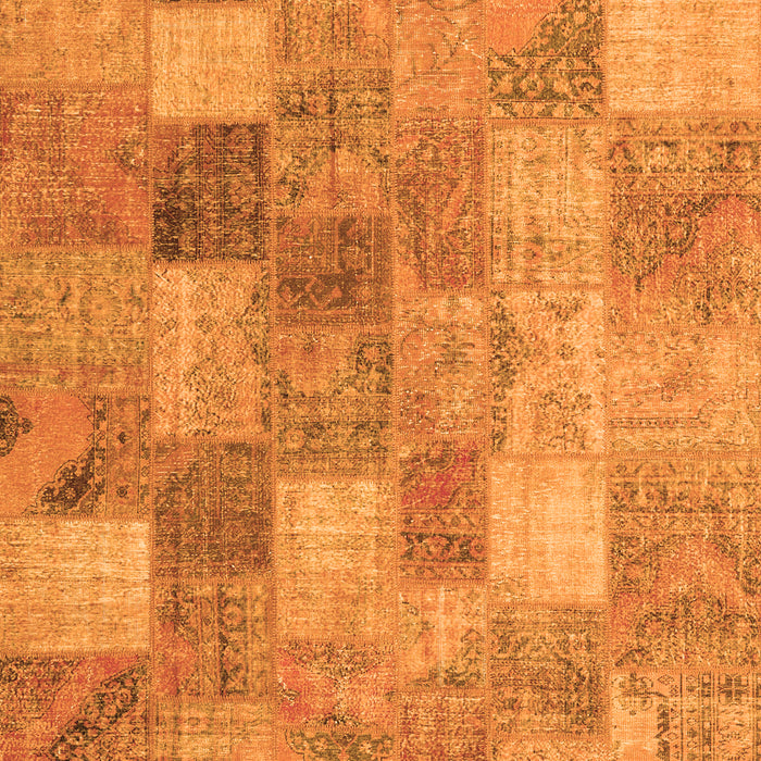 Patchwork Orange Transitional Rug, con2624org