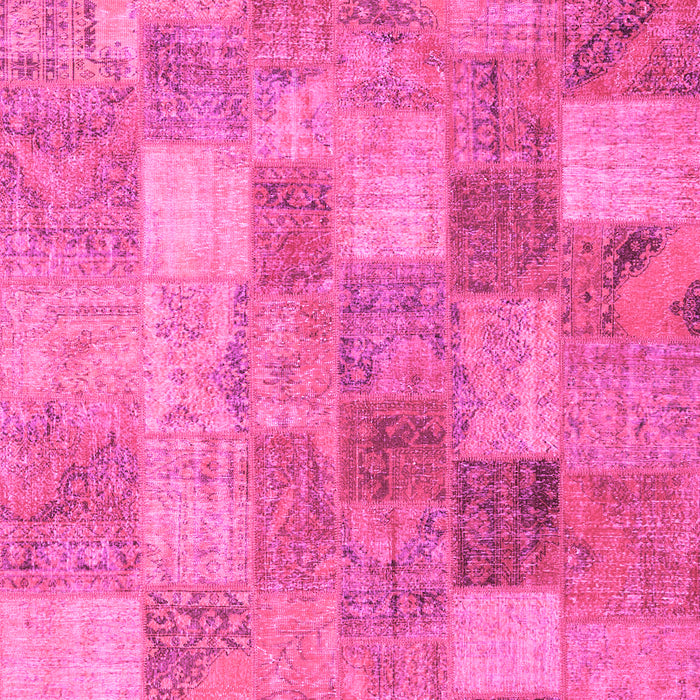 Patchwork Pink Transitional Rug, con2624pnk
