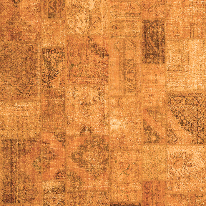 Serging Thickness of Machine Washable Patchwork Orange Transitional Area Rugs, wshcon2625org