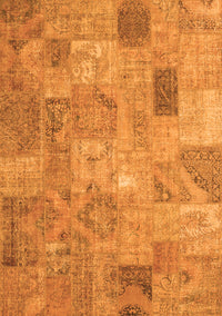 Patchwork Orange Transitional Rug, con2625org