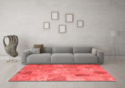 Transitional Red Washable Rugs