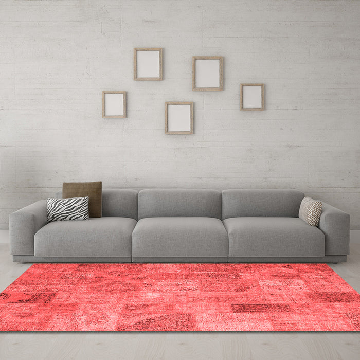 Transitional Red Washable Rugs