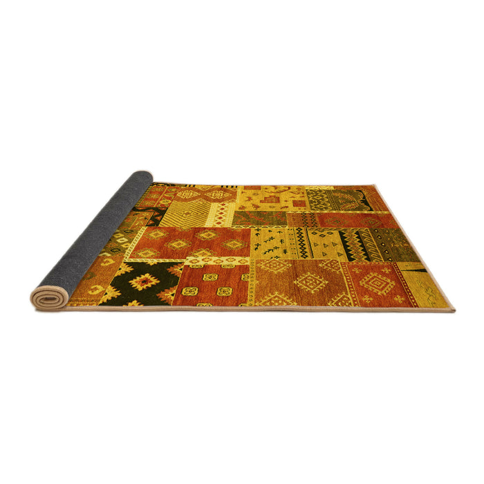 Sideview of Southwestern Yellow Country Rug, con2626yw