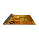 Sideview of Southwestern Yellow Country Rug, con2626yw