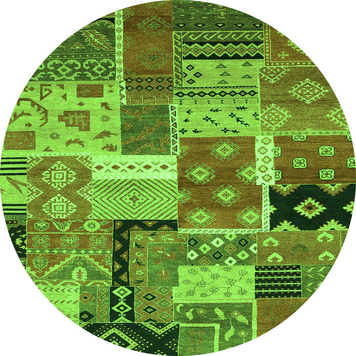 Machine Washable Southwestern Green Country Area Rugs, wshcon2626grn