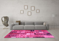 Machine Washable Southwestern Pink Country Rug, wshcon2626pnk