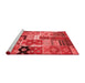 Country Red Washable Rugs