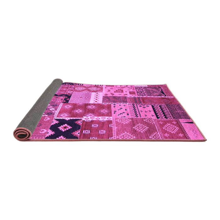 Sideview of Southwestern Purple Country Rug, con2626pur