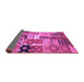 Sideview of Southwestern Purple Country Rug, con2626pur