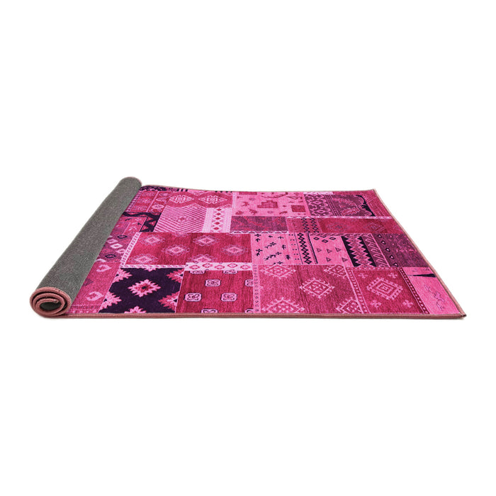 Sideview of Southwestern Pink Country Rug, con2626pnk