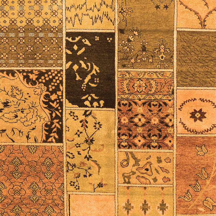 Patchwork Orange Transitional Rug, con2627org