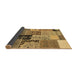 Sideview of Patchwork Brown Transitional Rug, con2627brn