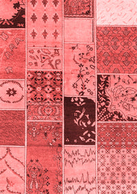 Patchwork Red Transitional Rug, con2627red