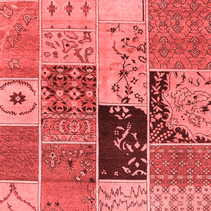 Patchwork Red Transitional Area Rugs