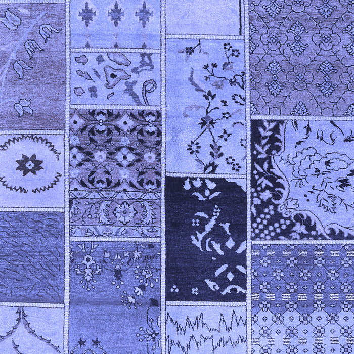 Patchwork Blue Transitional Rug, con2627blu