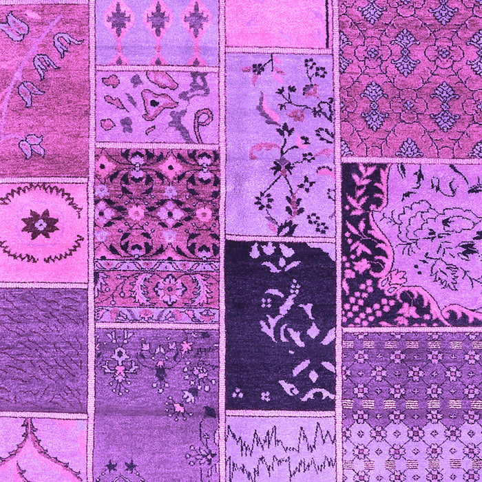 Patchwork Purple Transitional Rug, con2627pur
