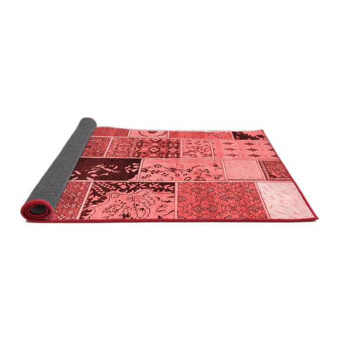 Patchwork Red Transitional Area Rugs