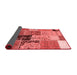 Patchwork Red Transitional Area Rugs