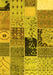 Patchwork Yellow Transitional Rug, con2627yw