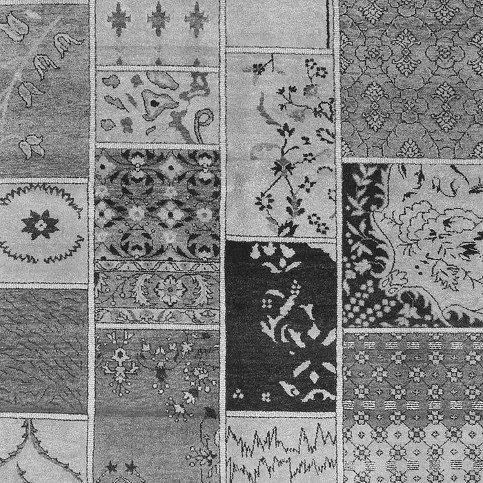 Patchwork Gray Transitional Rug, con2627gry