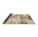 Thickness of Contemporary Khaki Gold Southwestern Rug, con2628