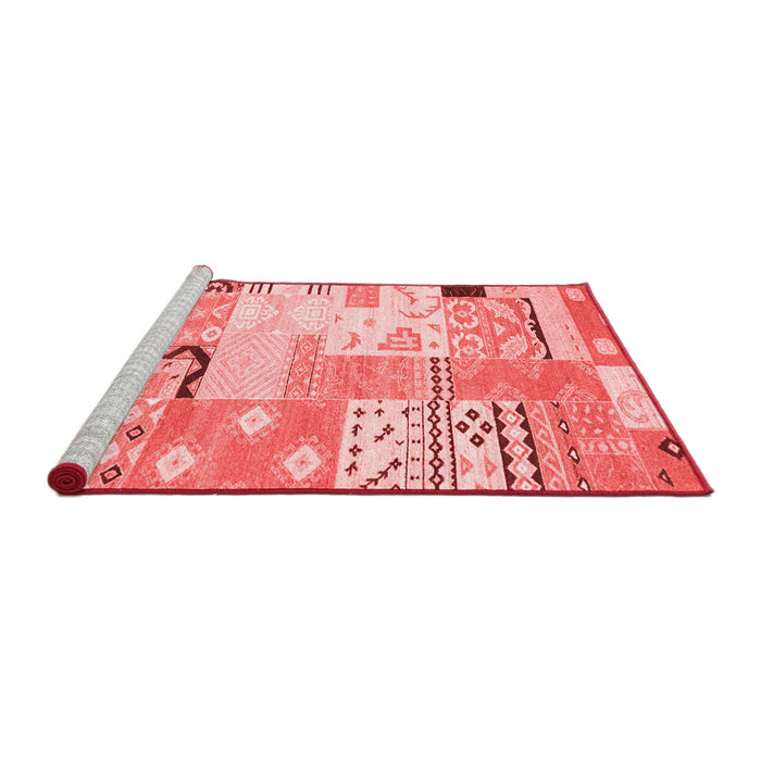 Country Red Washable Rugs
