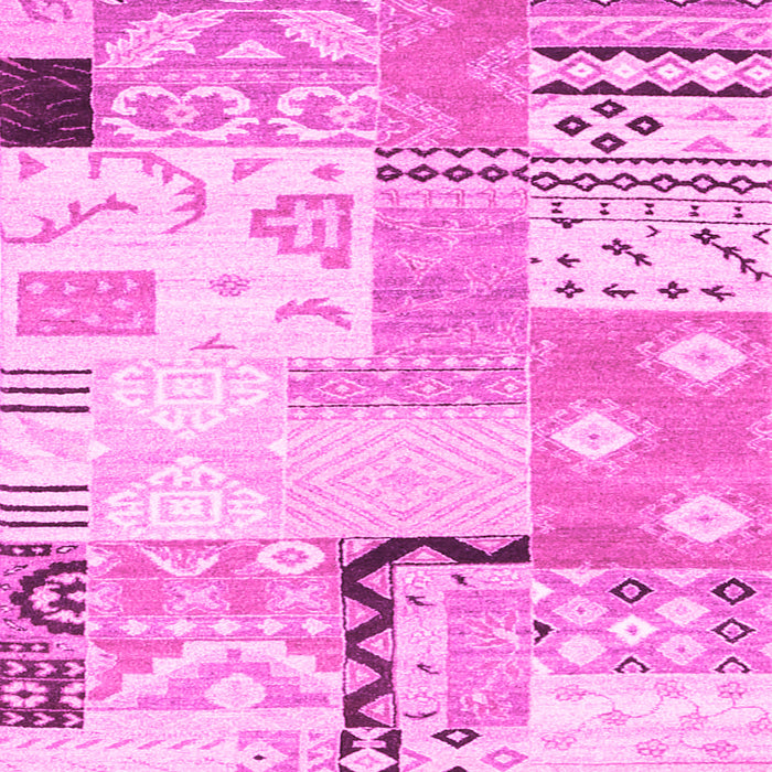 Machine Washable Southwestern Pink Country Rug, wshcon2628pnk