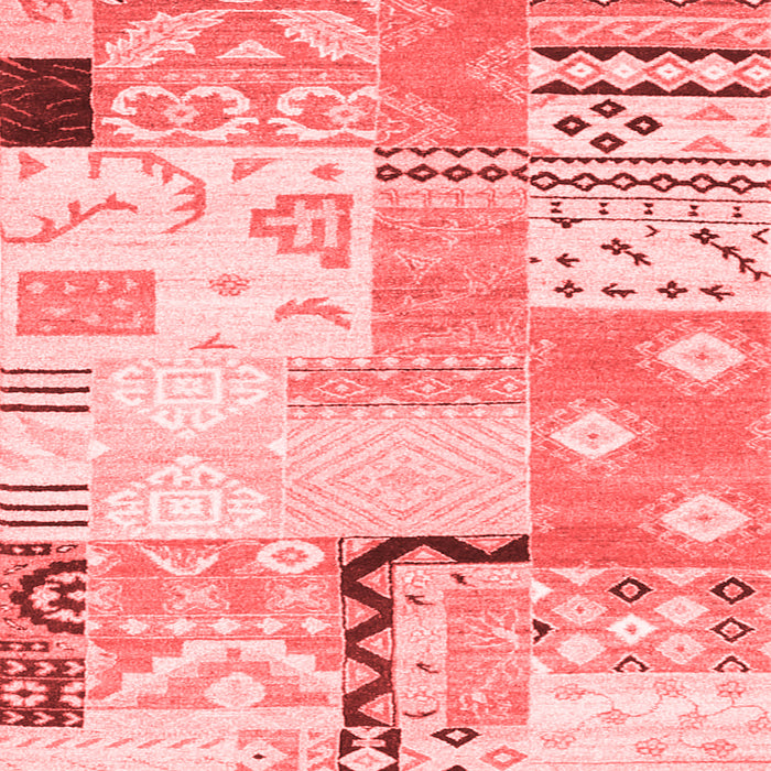 Machine Washable Southwestern Red Country Rug, wshcon2628red