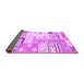 Sideview of Southwestern Purple Country Rug, con2628pur