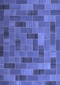 Patchwork Blue Transitional Rug, con2629blu