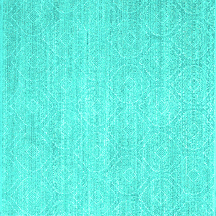 Square Abstract Turquoise Contemporary Rug, con262turq