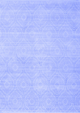 Abstract Blue Contemporary Rug, con262blu