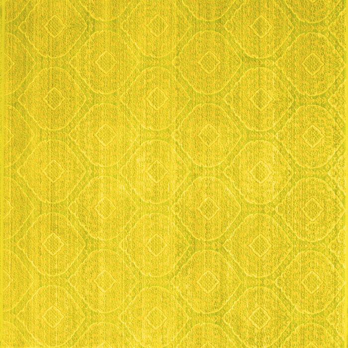 Square Abstract Yellow Contemporary Rug, con262yw