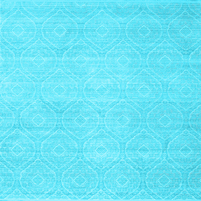 Square Machine Washable Abstract Light Blue Contemporary Rug, wshcon262lblu
