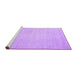 Sideview of Machine Washable Abstract Purple Contemporary Area Rugs, wshcon262pur