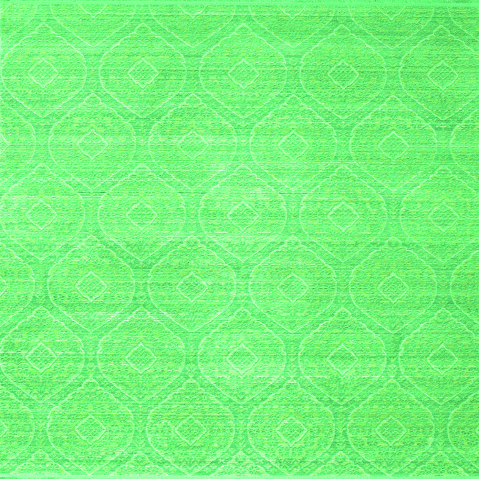 Serging Thickness of Abstract Green Contemporary Rug, con262grn