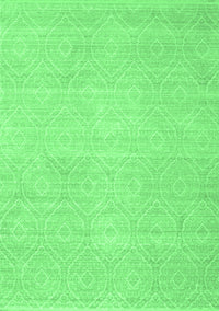 Abstract Emerald Green Contemporary Rug, con262emgrn