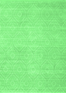 Abstract Emerald Green Contemporary Rug, con262emgrn