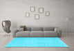 Machine Washable Abstract Light Blue Contemporary Rug in a Living Room, wshcon262lblu