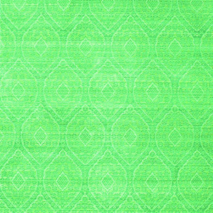 Serging Thickness of Machine Washable Abstract Green Contemporary Area Rugs, wshcon262grn