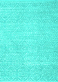 Abstract Turquoise Contemporary Rug, con262turq