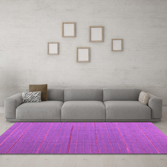 Machine Washable Abstract Pink Contemporary Rug in a Living Room, wshcon2630pnk