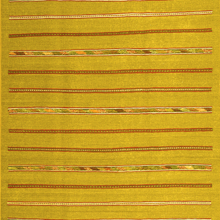 Abstract Yellow Contemporary Rug, con2631yw