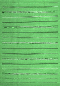 Abstract Emerald Green Contemporary Rug, con2631emgrn